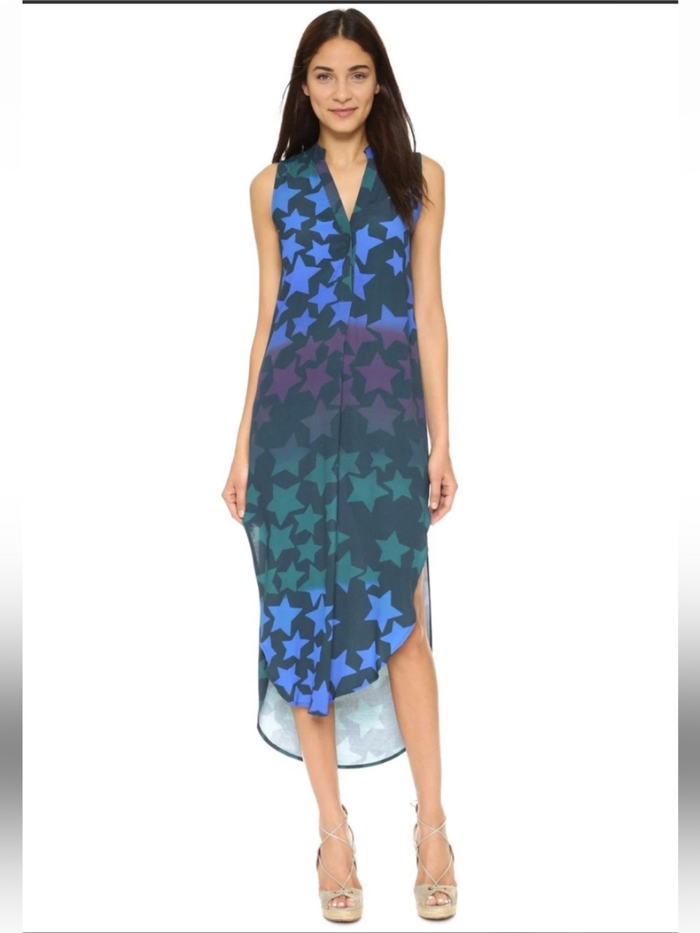 MARA HOFFMAN Star Blast Shirt Dress Size X-Small